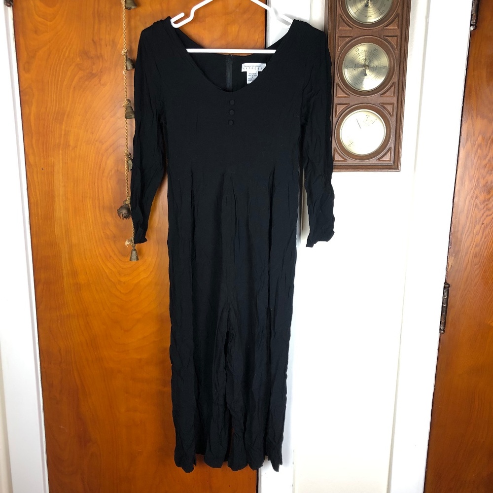 VINTAGE Express Jumpsuit Rayon Black Small